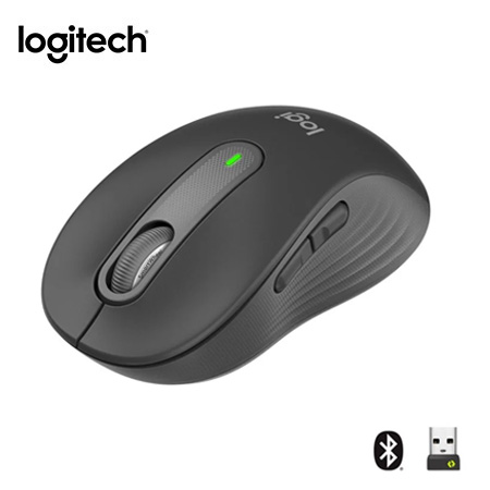 MOUSE LOGITECH SIGNATURE M650 SILENT LARGE WIRELESS/BLUETOOTH BLACK (910-006231)